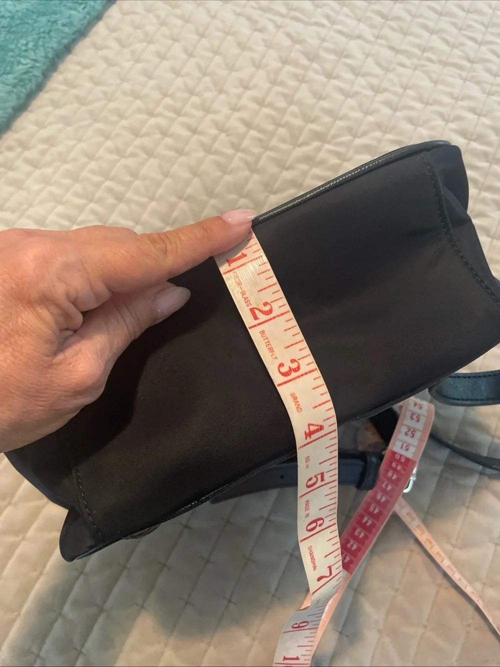 kate spade Black Nylon Backpack with Gold Hardware